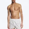 2-Pack Boxer Shorts – Checked Brown & Striped White 2-Pack Boxer Shorts – Checked Brown & Striped White