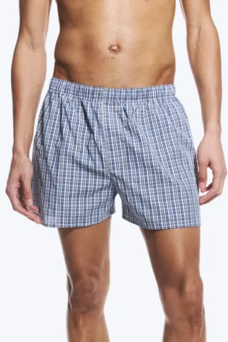 2-Pack Boxer Shorts – Purple Checks Blue Checks