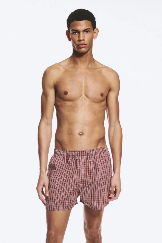 2-Pack Boxer Shorts – Purple Checks Blue Checks 2-Pack Boxer Shorts – Purple Checks Blue Checks