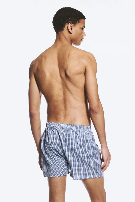 2-Pack Boxer Shorts – Purple Checks Blue Checks 2-Pack Boxer Shorts – Purple Checks Blue Checks