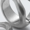 2-Pack Chunky Sculptural Rings – Dusty Silver 2-Pack Chunky Sculptural Rings – Dusty Silver