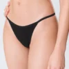 2-Pack Cotton Tanga Thongs – Black & White 2-Pack Cotton Tanga Thongs – Black & White