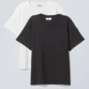2-Pack Essence Standard T-Shirt – Black White 2-Pack Essence Standard T-Shirt – Black White