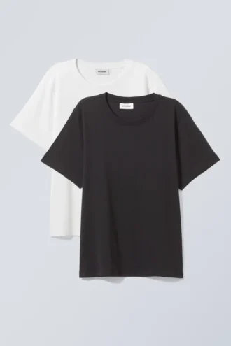 2-Pack Essence Standard T-Shirt – Black White