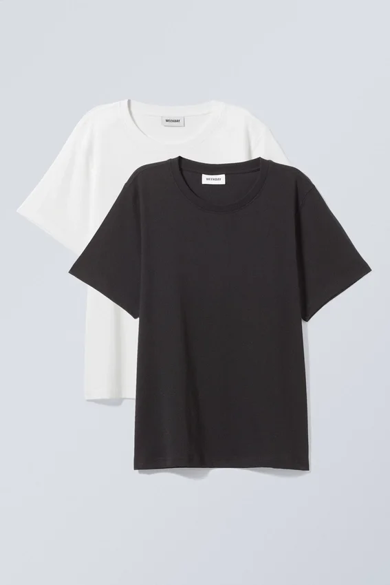 2-Pack Essence Standard T-Shirt – Black White 2-Pack Essence Standard T-Shirt – Black White