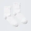 2-Pack Frill Edge Cotton-Blend Socks – White 2-Pack Frill Edge Cotton-Blend Socks – White