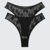 2-Pack Lace Brazilian Briefs – Black 2-Pack Lace Brazilian Briefs – Black
