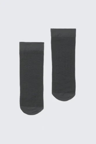 2-Pack Lace Crew Socks – Dark Grey