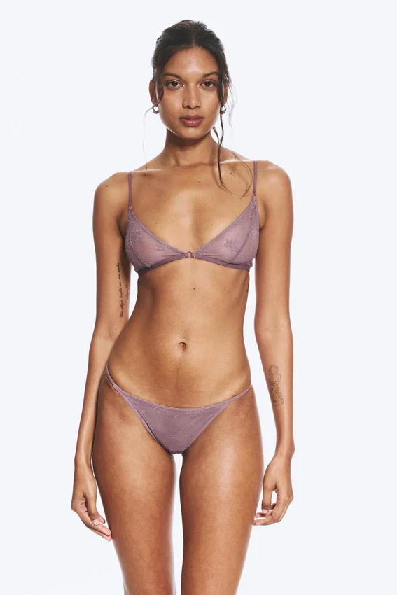 2-Pack Lace Tanga Briefs – Dusty Lilac 2-Pack Lace Tanga Briefs – Dusty Lilac