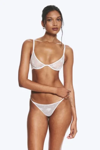 2-Pack Lace Tanga Briefs – White