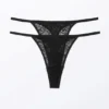 2-Pack Lacey Lace Thongs – Black 2-Pack Lacey Lace Thongs – Black