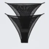2-Pack Mesh Brazilian Briefs – Black 2-Pack Mesh Brazilian Briefs – Black