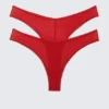 2-Pack Mid Rise Mesh Brazilian Bottoms – Bright Red 2-Pack Mid Rise Mesh Brazilian Bottoms – Bright Red