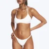 2-Pack Mid Rise Ribbed Tanga Thongs – White 2-Pack Mid Rise Ribbed Tanga Thongs – White