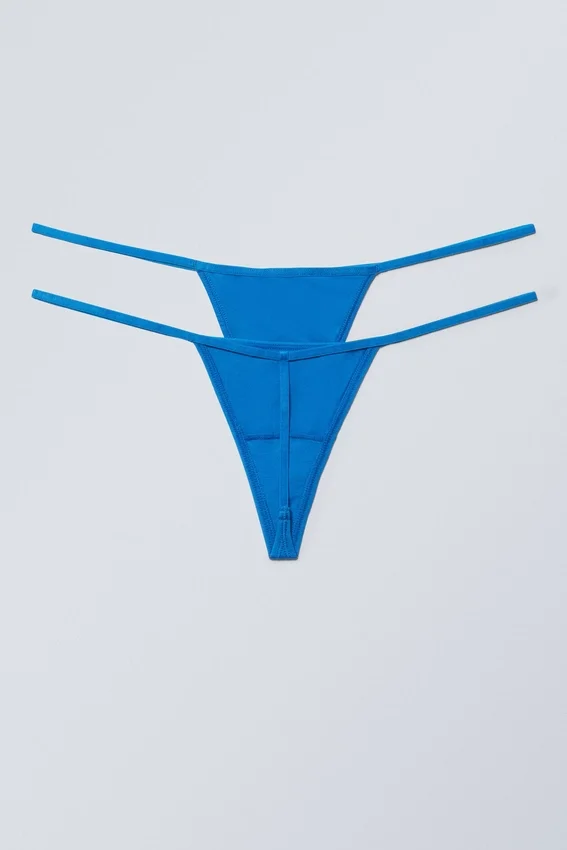 2-Pack Minimal Thongs – Bright Blue 2-Pack Minimal Thongs – Bright Blue