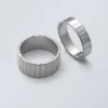 2-Pack Pleated Rings – Silver 2-Pack Pleated Rings – Silver