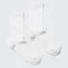 2-Pack Pointelle Cotton Crew Socks – White 2-Pack Pointelle Cotton Crew Socks – White