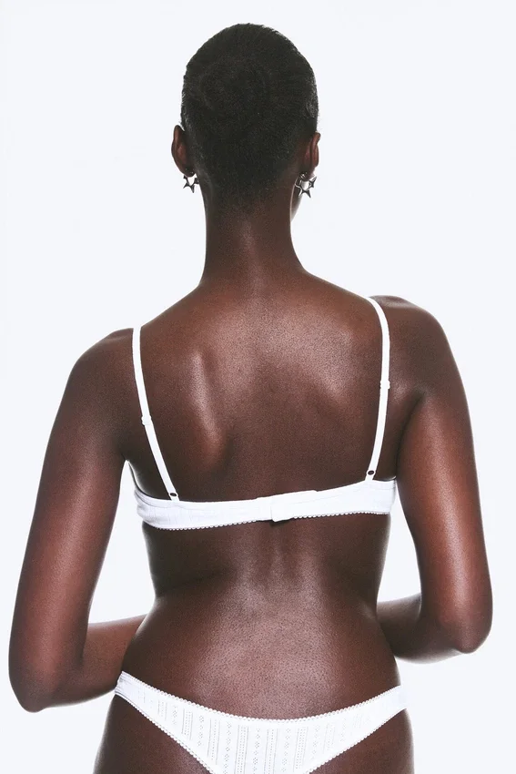 2-Pack Pointelle Thongs – White 2-Pack Pointelle Thongs – White