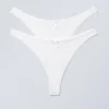 2-Pack Pointelle Thongs – White 2-Pack Pointelle Thongs – White