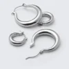 2-Pack Polished Hoop Earrings – Silver 2-Pack Polished Hoop Earrings – Silver