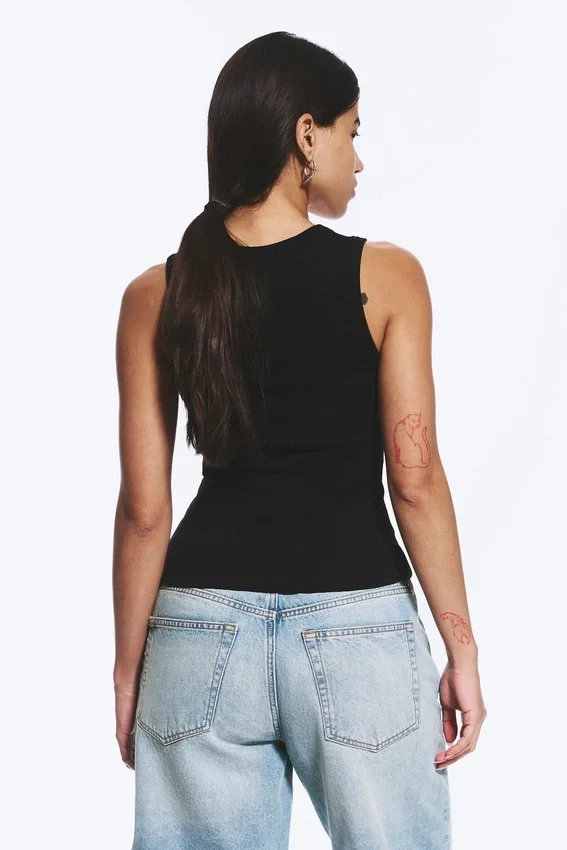 2-Pack Ribbed V-Neck Tank Top – Black 2-Pack Ribbed V-Neck Tank Top – Black