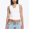 2-Pack Ribbed V-Neck Tank Top – White 2-Pack Ribbed V-Neck Tank Top – White