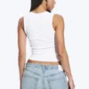 2-Pack Ribbed V-Neck Tank Top – White 2-Pack Ribbed V-Neck Tank Top – White