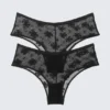 2-Pack Sheer Lace Hipster Briefs – Black 2-Pack Sheer Lace Hipster Briefs – Black