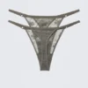 2-Pack Sheer Lace Tanga Thongs – Dusty Grey 2-Pack Sheer Lace Tanga Thongs – Dusty Grey