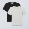 2-Pack Slim Fitted T-Shirt – Black 2-Pack Slim Fitted T-Shirt – Black