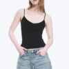 2-Pack Slim V-Neck Cotton Singlet – Black 2-Pack Slim V-Neck Cotton Singlet – Black