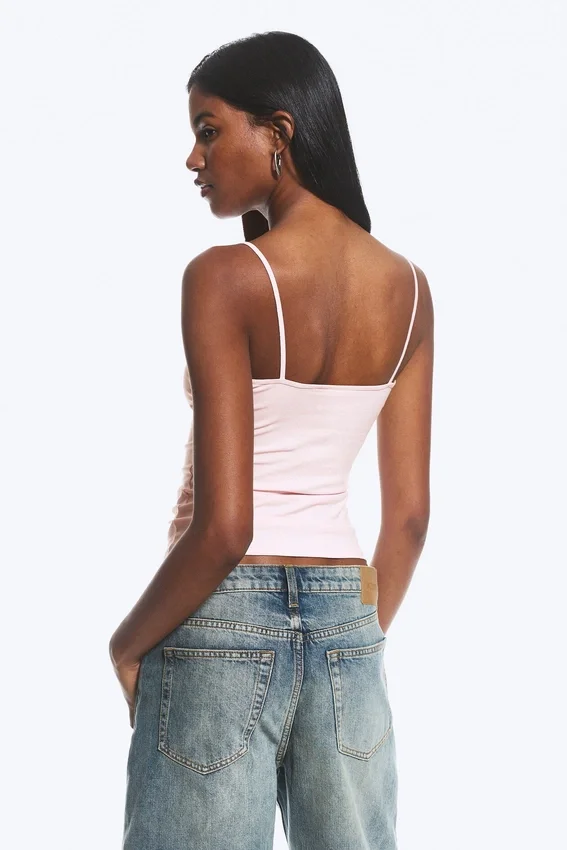 2-Pack Slim V-Neck Cotton Singlet – Light Dusty Pink/Black 2-Pack Slim V-Neck Cotton Singlet – Light Dusty Pink/Black