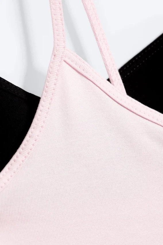 2-Pack Slim V-Neck Cotton Singlet – Light Dusty Pink/Black 2-Pack Slim V-Neck Cotton Singlet – Light Dusty Pink/Black