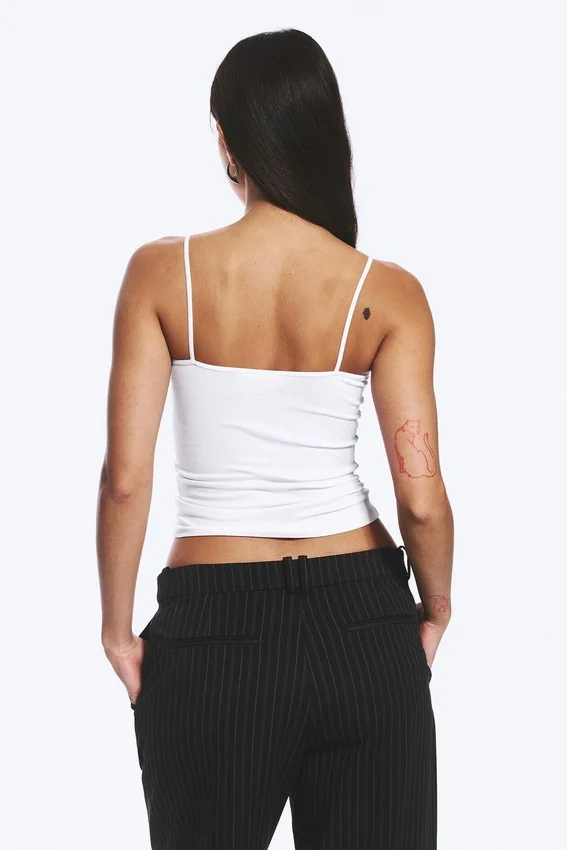 2-Pack Slim V-Neck Cotton Singlet – White 2-Pack Slim V-Neck Cotton Singlet – White