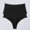 2-Pack Soul Soft High Rise Thongs – Black 2-Pack Soul Soft High Rise Thongs – Black