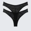 2-Pack Swirly Lace Brazilian Briefs – Black 2-Pack Swirly Lace Brazilian Briefs – Black