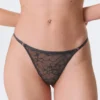 2-Pack Swirly Lace Tanga Thongs – Dark Grey 2-Pack Swirly Lace Tanga Thongs – Dark Grey