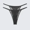 2-Pack Swirly Lace Tanga Thongs – Dark Grey 2-Pack Swirly Lace Tanga Thongs – Dark Grey