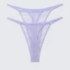 2-Pack Swirly Lace Tanga Thongs – Light Lilac 2-Pack Swirly Lace Tanga Thongs – Light Lilac