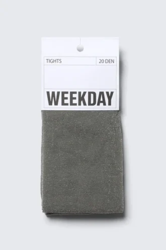 20 Denier Glitter Tights – Dark Grey – Glitter