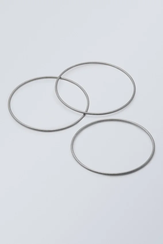 3-Pack Bangles – Silver 3-Pack Bangles – Silver
