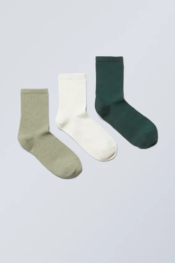 3-Pack Bella Short Sock – Green Mix 3-Pack Bella Short Sock – Green Mix