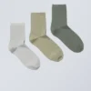 3-Pack Bella Short Sock – Khaki Accent Mix 3-Pack Bella Short Sock – Khaki Accent Mix