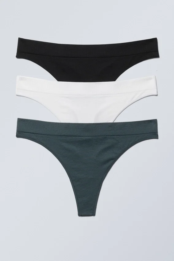 3-Pack Cat Soft Thong – Dark Turquoise, White, Black 3-Pack Cat Soft Thong – Dark Turquoise, White, Black