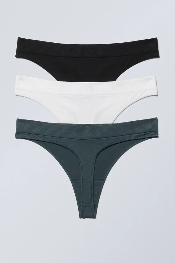 3-Pack Cat Soft Thong – Dark Turquoise, White, Black 3-Pack Cat Soft Thong – Dark Turquoise, White, Black