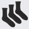 3-Pack Frill Edge Socks – Black 3-Pack Frill Edge Socks – Black