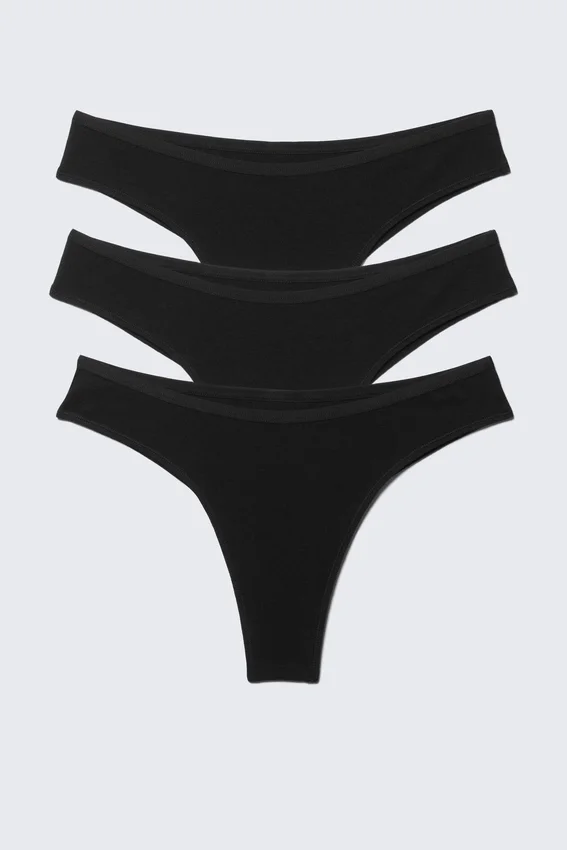 3-Pack Inez Brazilian Cotton Briefs – Black 3-Pack Inez Brazilian Cotton Briefs – Black