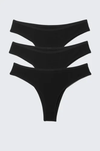 3-Pack Inez Brazilian Cotton Briefs – Black 3-Pack Inez Brazilian Cotton Briefs – Black