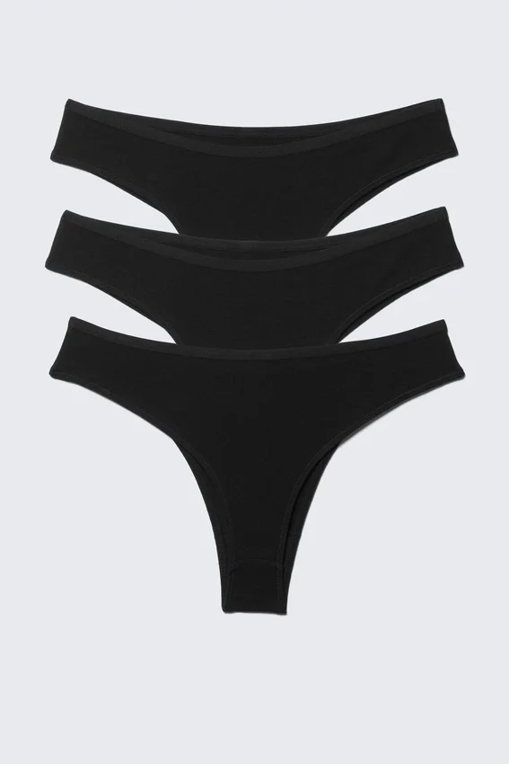 3-Pack Inez Brazilian Cotton Briefs – Black 3-Pack Inez Brazilian Cotton Briefs – Black