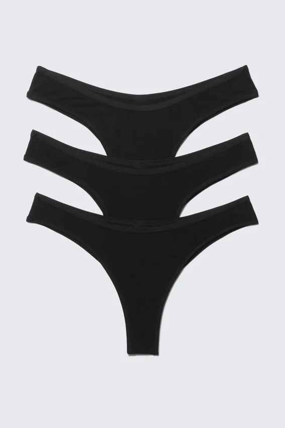 3-Pack Inez Brazilian Cotton Briefs – Black 3-Pack Inez Brazilian Cotton Briefs – Black